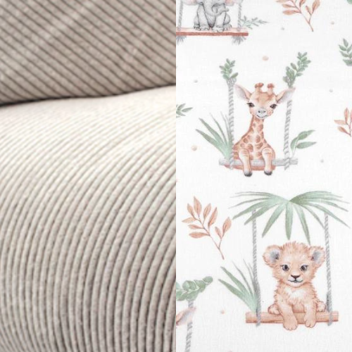 Nos Poupons - Trousse de toilette fait main, trousse de toilette personnalisable, trousse de toilette bébé, trousse de toilette velours côtelé